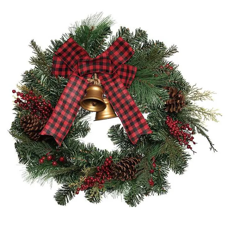 Best Christmas Wreath with Bells & Bow Christmas Wreaths