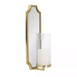 Discount Ciel Mirrored Pillar Candle Sconce Sconces