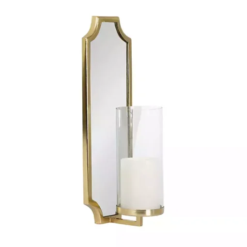 Discount Ciel Mirrored Pillar Candle Sconce Sconces