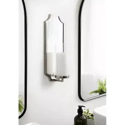Best Ciel Mirrored Pillar Candle Sconce Sconces