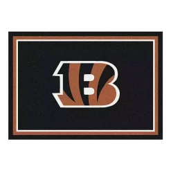 Kirklands Home Area Rugs|Cincinnati Bengals Area Rug, 4x6 Black