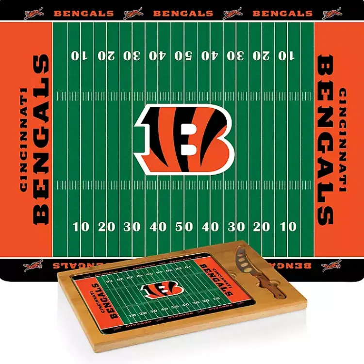 Kirklands Home Serving & Entertaining|Cincinnati Bengals Cutting Board & Knife Set