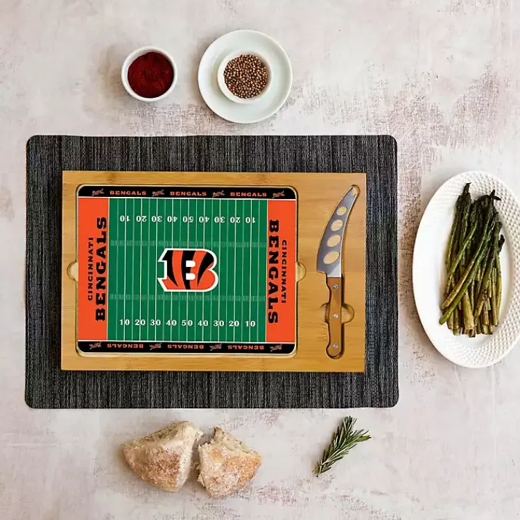 Kirklands Home Serving & Entertaining|Cincinnati Bengals Cutting Board & Knife Set