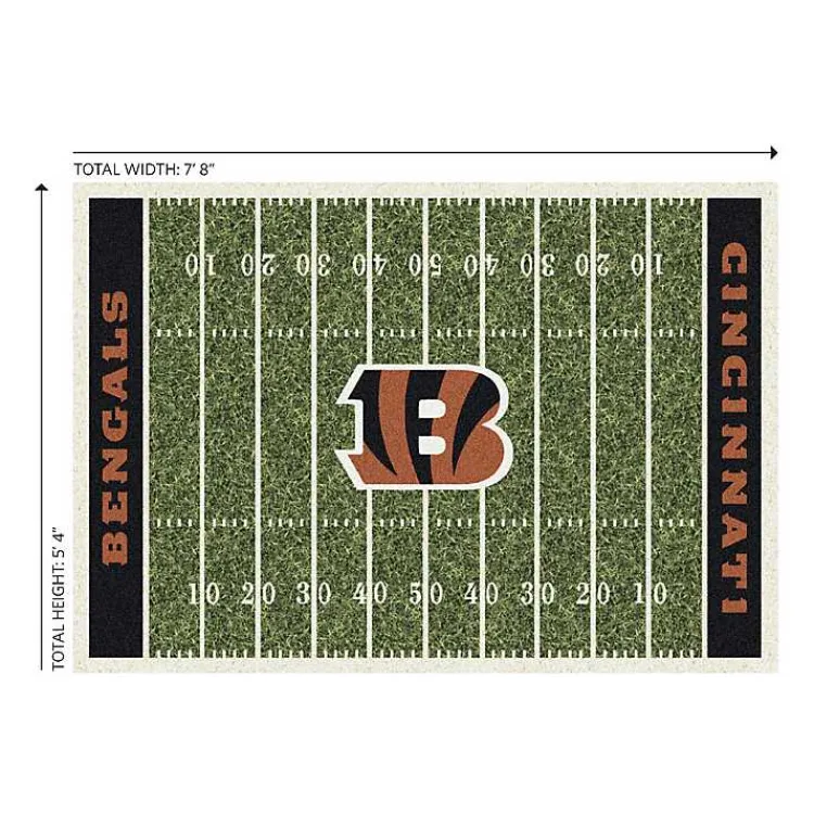 Kirklands Home Area Rugs|Cincinnati Bengals Home Field Area Rug, 6x8