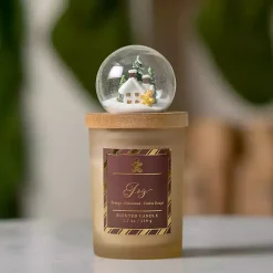 Best Cinnamon Buns Snow Globe Jar Candle Candles