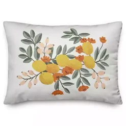 Kirklands Home Outdoor Cushions & Pillows|Citrus Botanical Outdoor Lumbar Pillow Multi