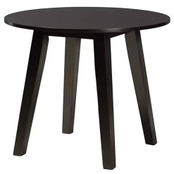 Kirklands Home Dining Sets|Classic Black Round Wood 5-pc. Dining Set Gray