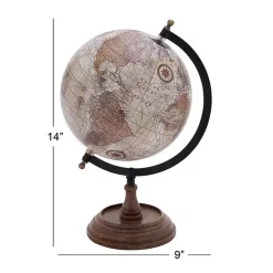 Best Classic Ivory Mango Wood Base Globe Statues & Figurines