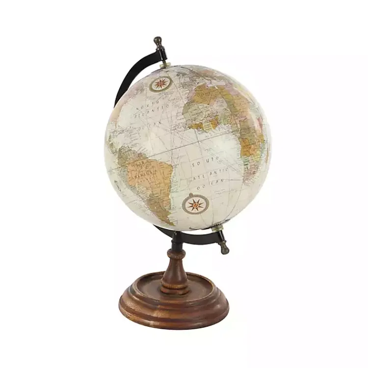 Best Classic Ivory Mango Wood Base Globe Statues & Figurines