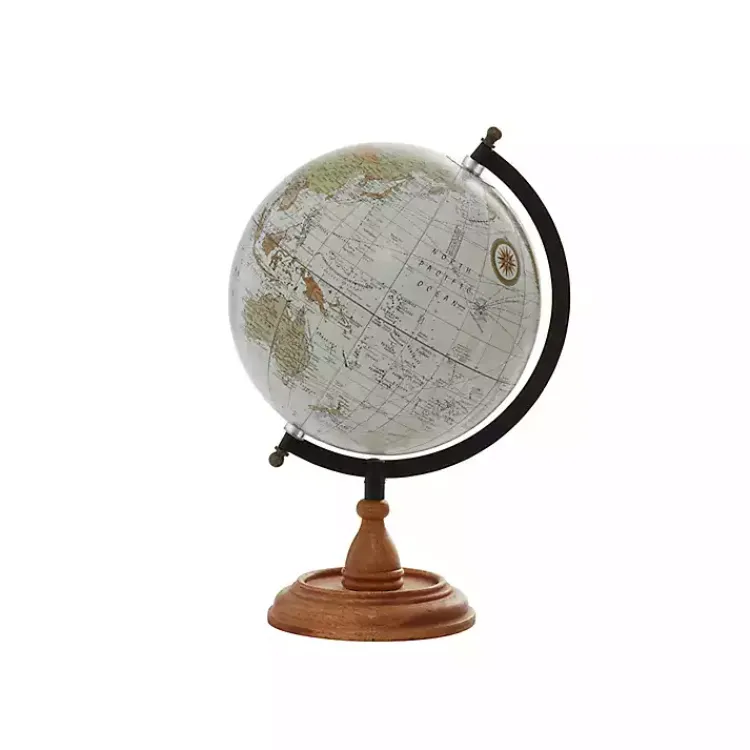 Best Classic Ivory Mango Wood Base Globe Statues & Figurines