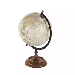 Best Classic Ivory Mango Wood Base Globe Statues & Figurines