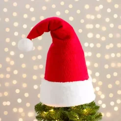 Best Classic Santa Hat Christmas Tree Topper Christmas Tree Decorations