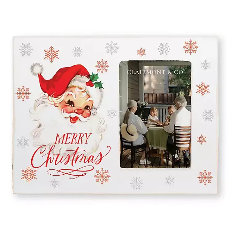 Classic Santa Merry Christmas Picture Frame, 4x6 Christmas Decorations