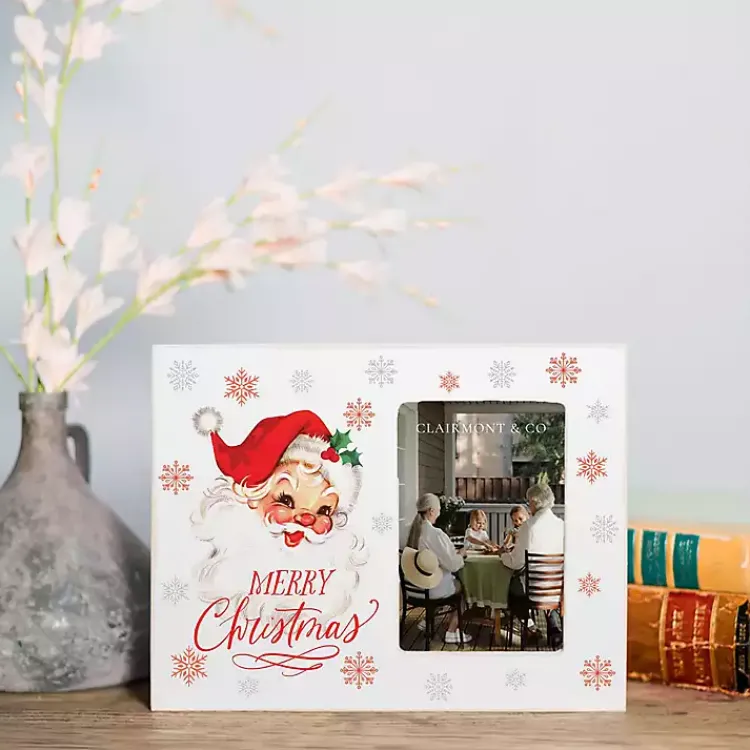 Classic Santa Merry Christmas Picture Frame, 4x6 Christmas Decorations