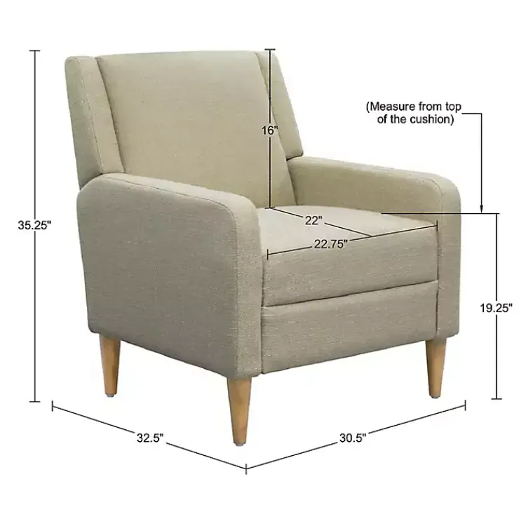 Kirklands Home Accent Chairs|Classic Upholstered Taupe Accent Chair Tan