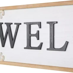 Kirklands Home Wall Quotes & Signs|Classic Wooden Welcome Wall Plaque