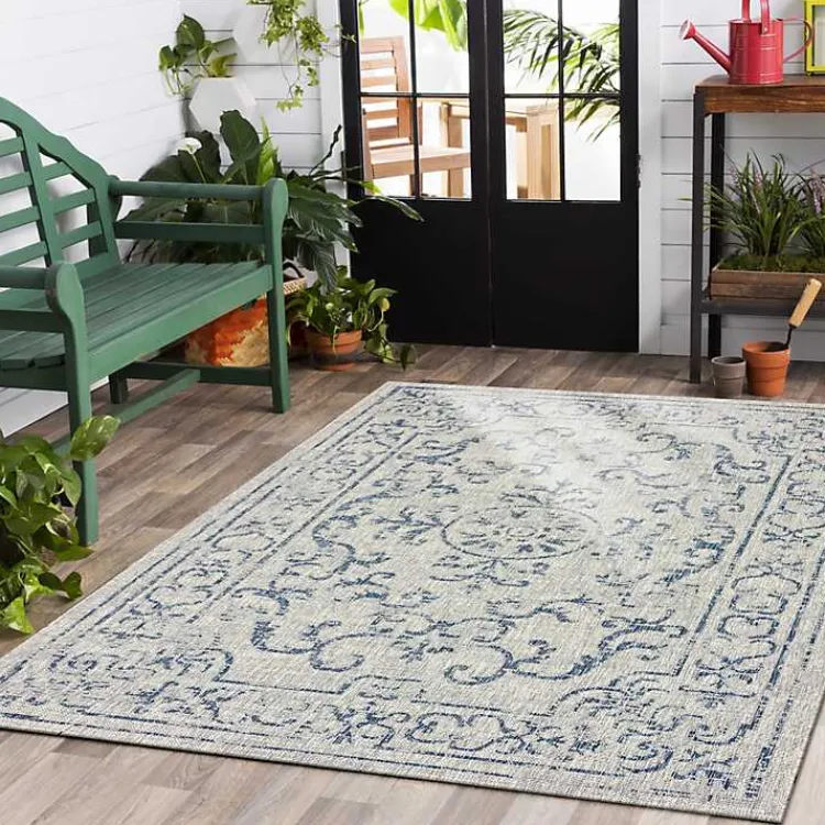 Kirklands Home Outdoor Rugs|Classicism Sun Shower Outdoor Area Rug, 5x8