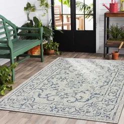 Kirklands Home Outdoor Rugs|Classicism Sun Shower Outdoor Area Rug, 7x9