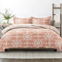 Kirklands Home Comforters|Clay Daisy Medallion Queen 3-pc. Comforter Set Orange