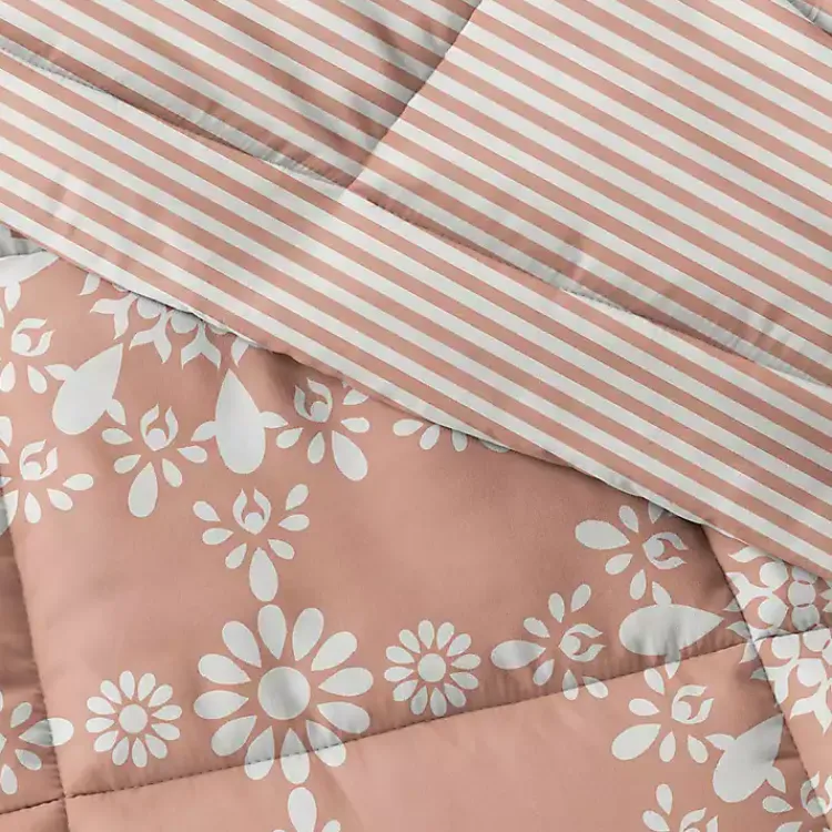 Kirklands Home Comforters|Clay Daisy Medallion Twin 3-pc. Comforter Set Orange