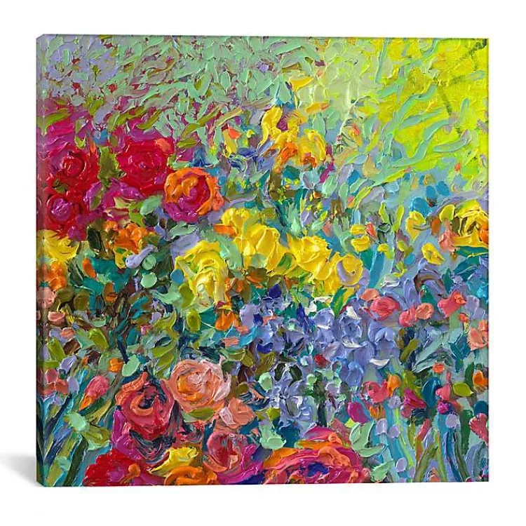 Kirklands Home Canvas Art|Clay Flowers Canvas Art Print Multi