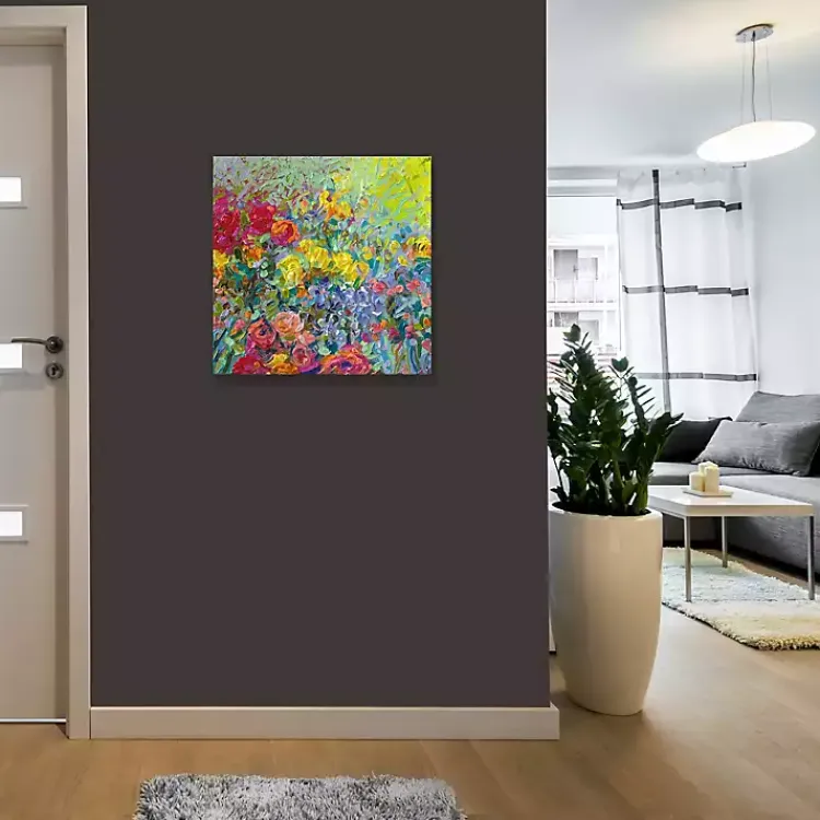 Kirklands Home Canvas Art|Clay Flowers Canvas Art Print Multi