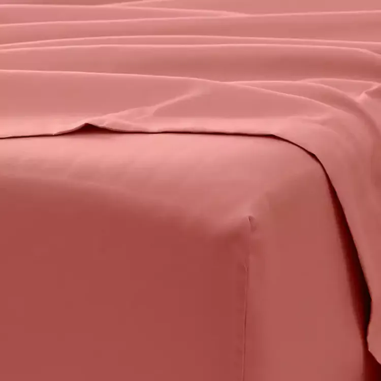 Kirklands Home Bed Sheets|Clay Solid 6-pc. Queen Sheet Set Orange