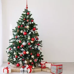 Discount Clear and Red Zip 27-pc. Ornament Storage Box Seasonal Storage