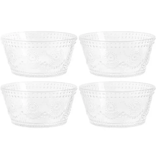 Kirklands Home Dinnerware|Circa Hobnail Bowls, Set of 4 Clear