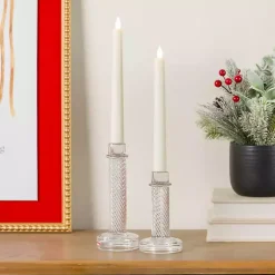 Discount Glass Taper Candle Holders, Set of 2 Candle Holders