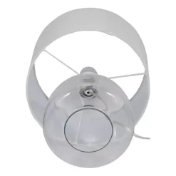 Kirklands Home Table Lamps|Clear Glass Tapered Table Lamps, Set of 2 White