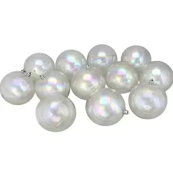 New Iridescent Shatterproof Ornament Set Christmas Ornaments