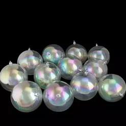 New Iridescent Shatterproof Ornament Set Christmas Ornaments
