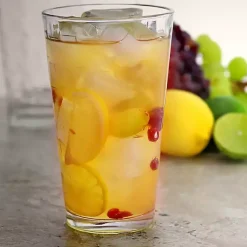 Kirklands Home Glassware & Drinkware|Square Embosses Glass 16-pc. Drinkware Set Clear