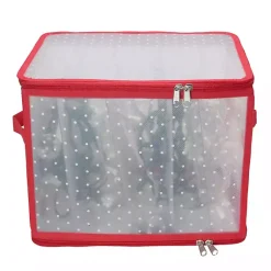 New Clear Zip Christmas String Lights Storage Box Seasonal Storage