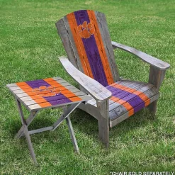 Kirklands Home Outdoor Tables|Clemson University Folding Outdoor Table Brown