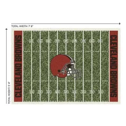 Kirklands Home Area Rugs|Cleveland Browns Home Field Area Rug, 6x8 Green