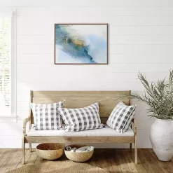 Kirklands Home Canvas Art|Cloud Land Framed Canvas Art Print Blue