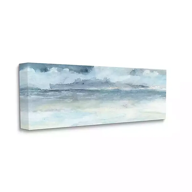 Kirklands Home Canvas Art|Cloudy Ocean Waves Canvas Art Print, 48x20 in.
