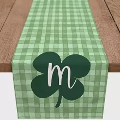 Kirklands Home Table Linens|Clover Personalized Monogram Table Runner, 72 in. Green