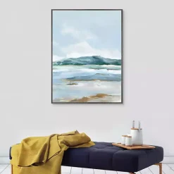 Kirklands Home Canvas Art|Coastal Mountains I Framed Canvas Art Print Blue