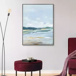 Kirklands Home Canvas Art|Coastal Mountains II Framed Canvas Art Print Blue