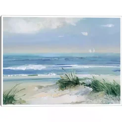 Kirklands Home Canvas Art|Coastal Breezes Framed Canvas Art Print Blue
