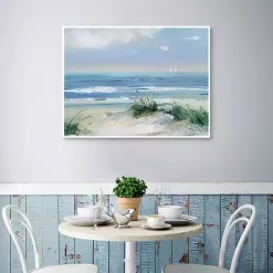 Kirklands Home Canvas Art|Coastal Breezes Framed Canvas Art Print Blue