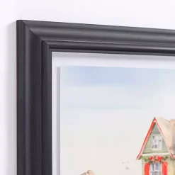 Best Coastal Christmas Cottage I Framed Art Print Christmas Art & Wall Decor