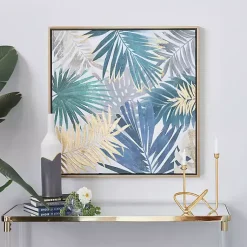 Kirklands Home Canvas Art|Coastal Palms Framed Canvas Art Print