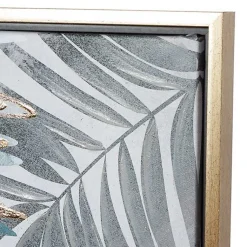 Kirklands Home Canvas Art|Coastal Palms Framed Canvas Art Print