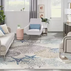 Kirklands Home Area Rugs|Coastal Reef Dreams Area Rug, 7x9