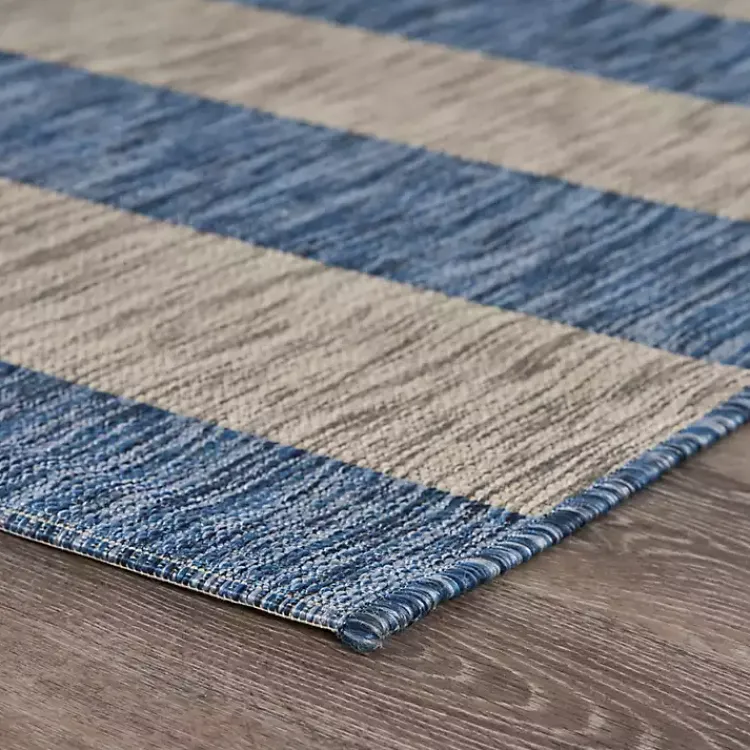 Kirklands Home Outdoor Rugs|Coastal Stripes Indoor/Outdoor Area Rug, 5x7