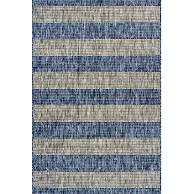 Kirklands Home Outdoor Rugs|Coastal Stripes Outdoor Area Rug, 7x9
